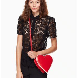 kate spade chocolate heart bag nwt